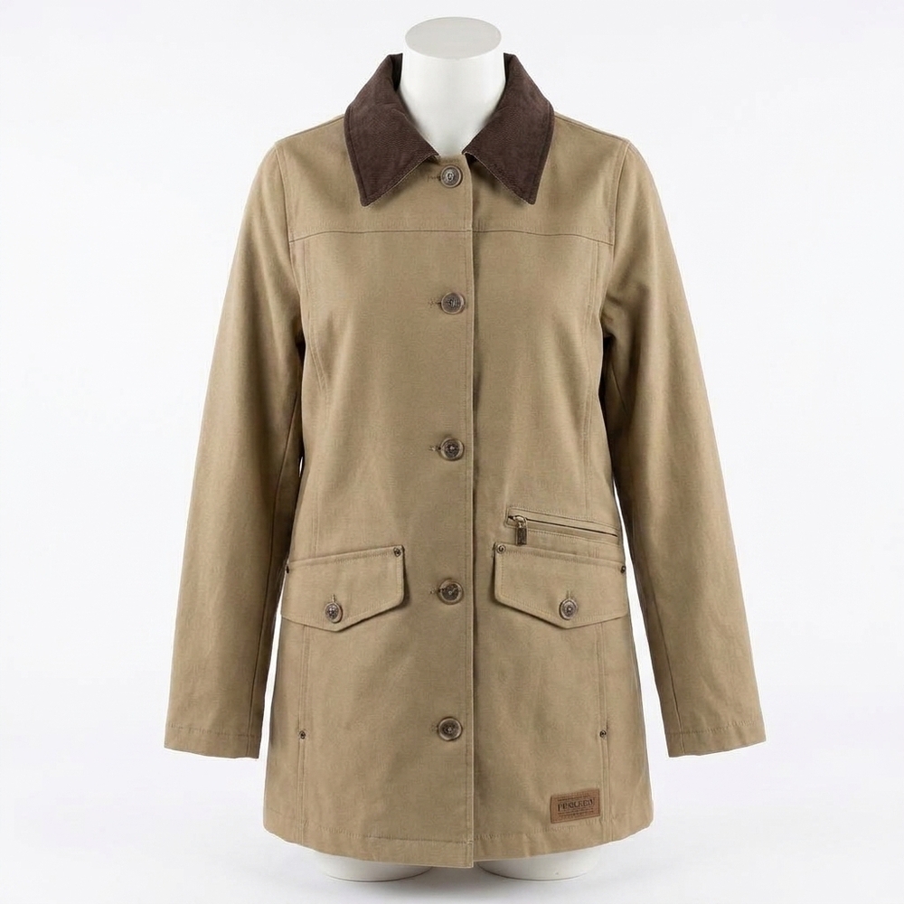 NEW PENDLETON women's judith corduroy collar field coat in old oak